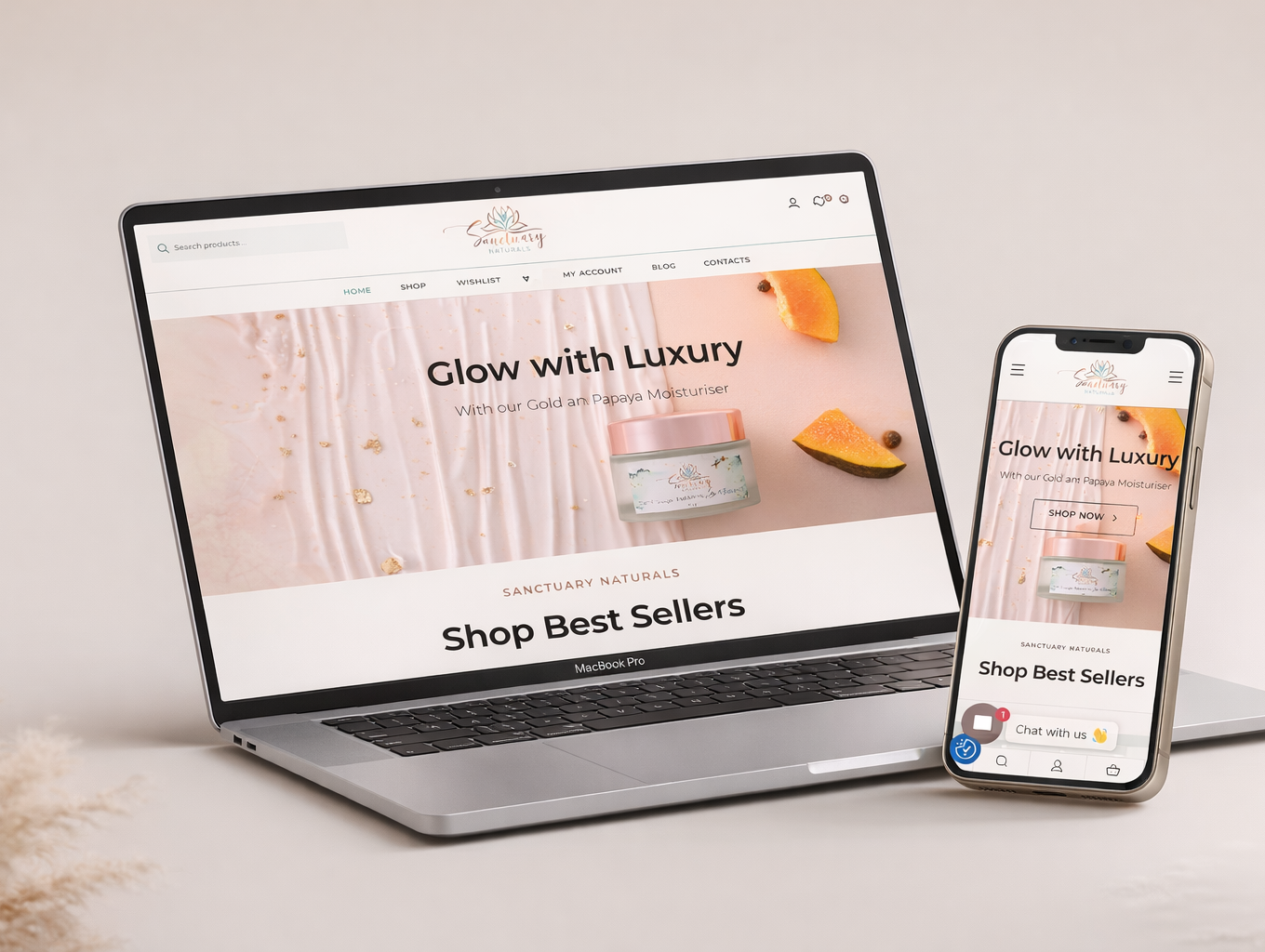 Sanctuary Naturals – eCommerce Website